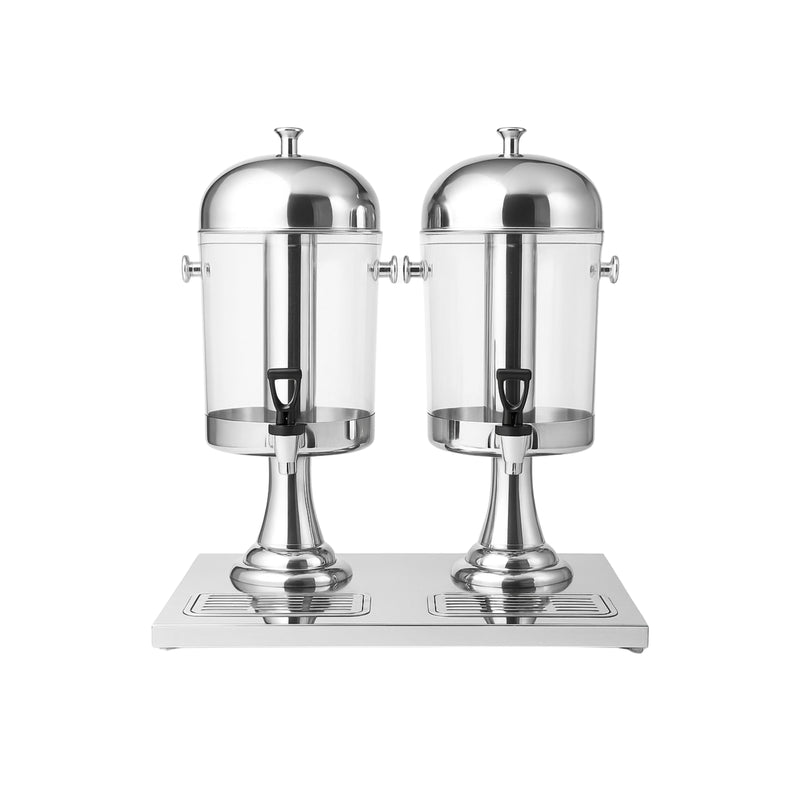 🥤 Dispensador de Bebidas OZNox – 2 Tanques (8 L c/u) en Acero Inoxidable y Policarbonato