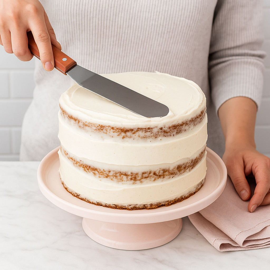 Espatula pastelera de 5" Mango de Madera TRV