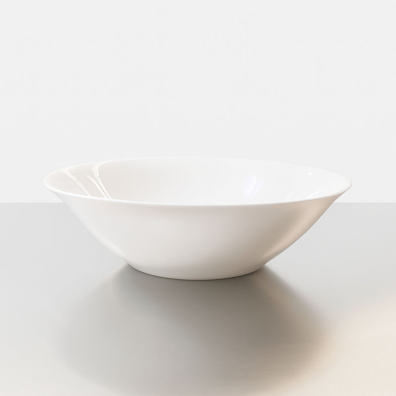 Ensaladera Toscana 27 cm (Vidrio Opal) BLANCO