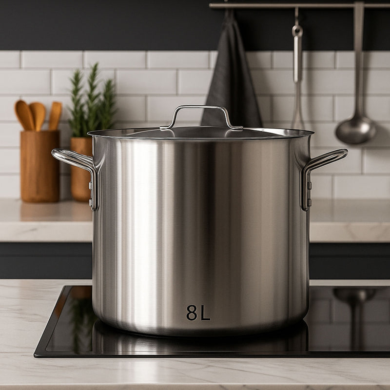 Olla aluminio  con tapa 8 Litros CCS