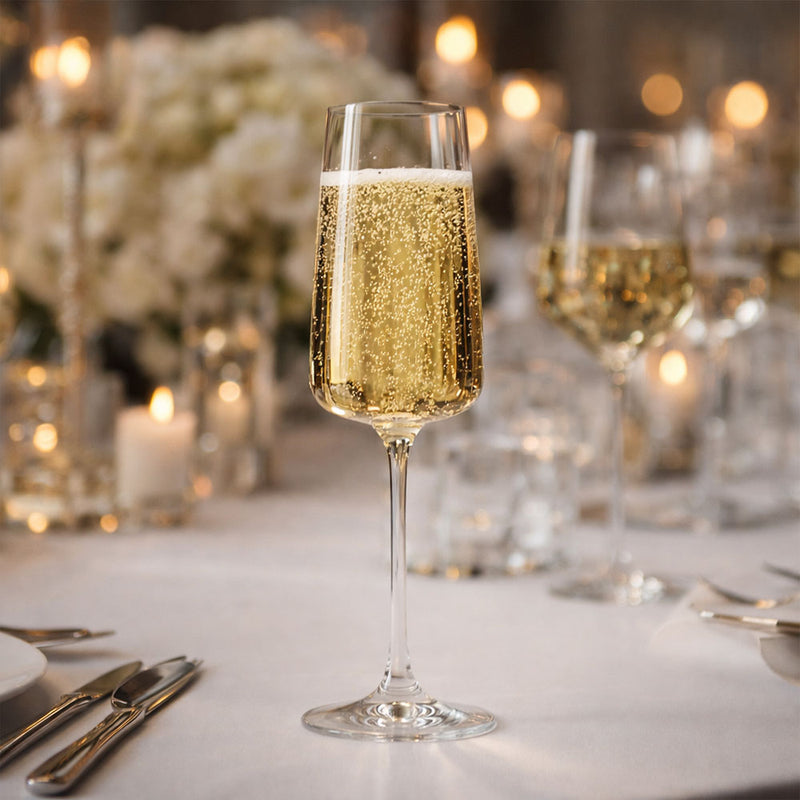 Copa Kronoz Flauta 230 ml  Caja con 6 piezas