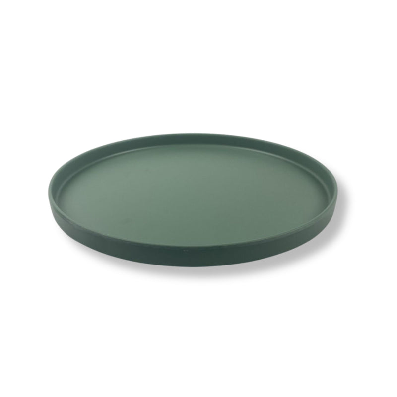 Linea Melamina Verde Mate Plato Barcelona 20 cm