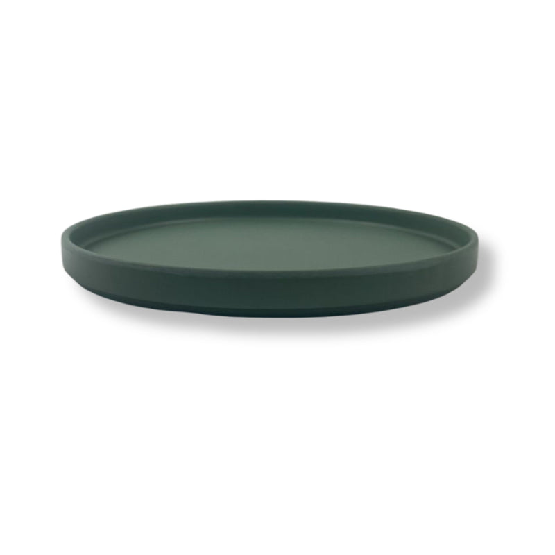 Linea Melamina Verde Mate Plato Barcelona 23 cm