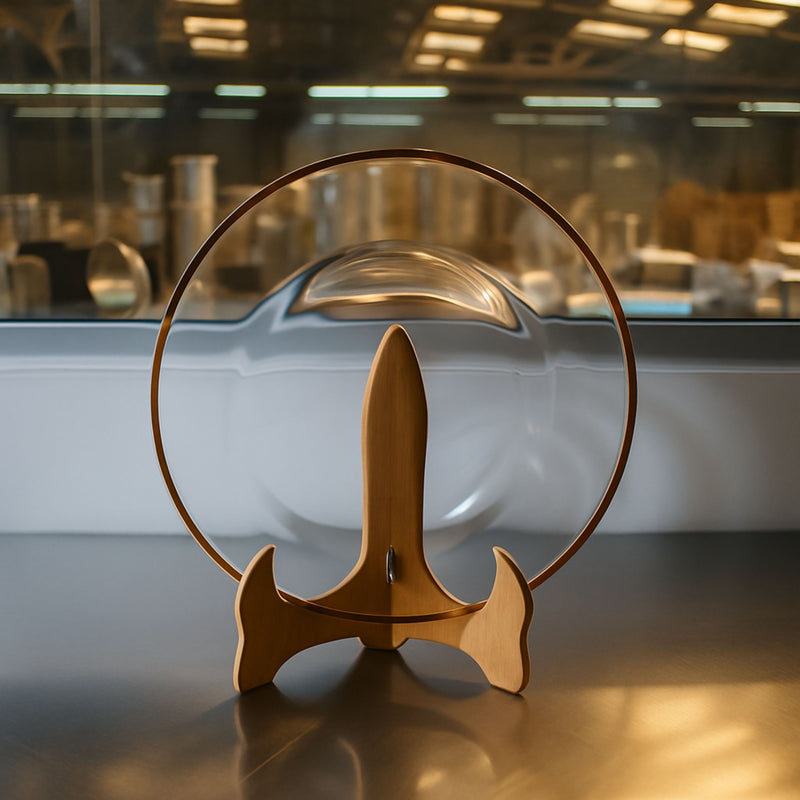 Plato Base 33 cm  Aria Cristalino Filo Oro Vit