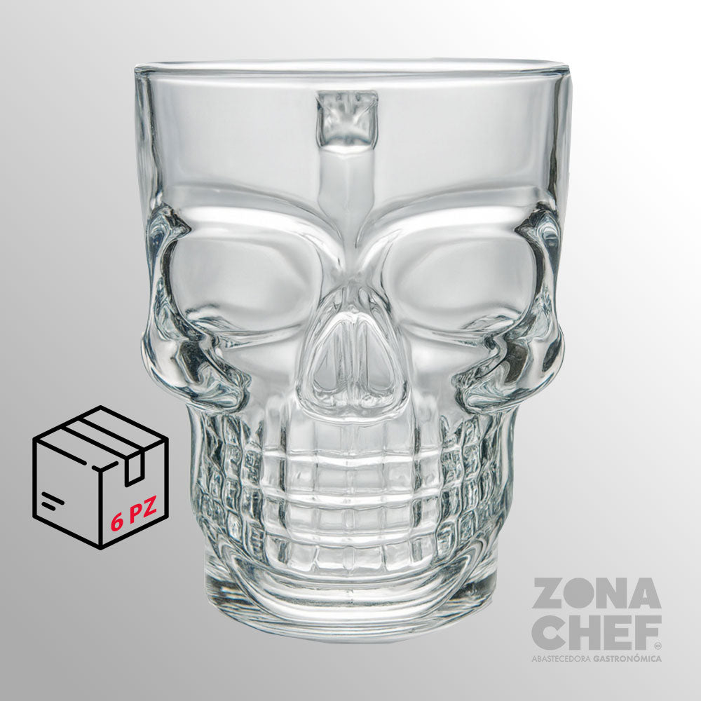Tarro Bones Calavera 500 ml  Caja con 6 piezas