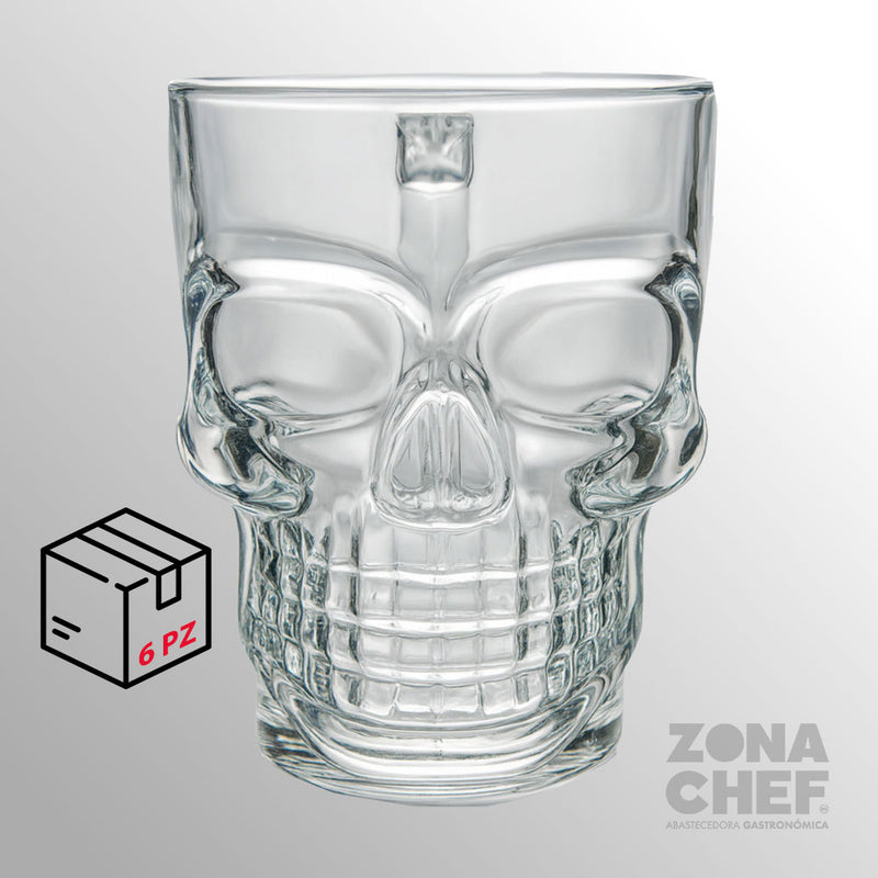 Tarro Bones Calavera 500 ml  Caja con 6 piezas