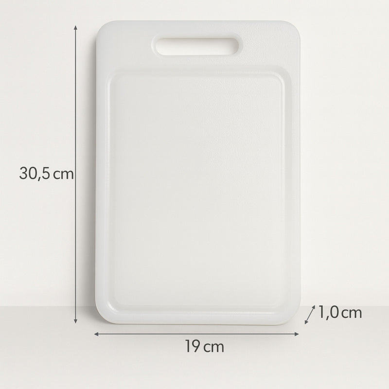 Tabla de Corte 30201cm Acanalada Mediana Alta Densidad Blanca TECNIPLAST