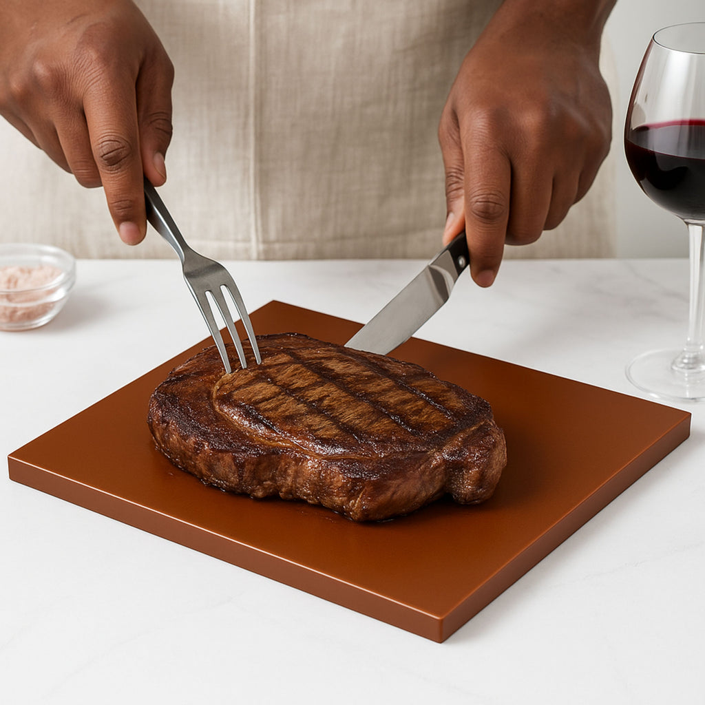 Tabla Placa de Corte 45x30x1.8cm Cafe Trv