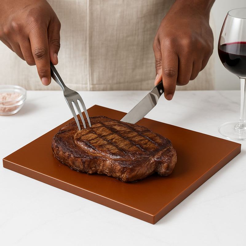 Tabla Placa de Corte 45x30x1.8cm Cafe Trv