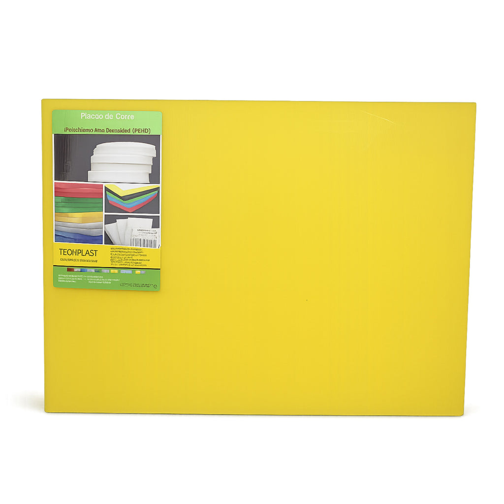 Tabla Placa de Corte 60x45x1.25cm 24x18x1/2" Hd Bw Amarillo