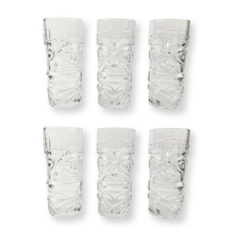 🍹 Vaso Tiky Cocktail Calavera 410 ml – Caja con 6 piezas
