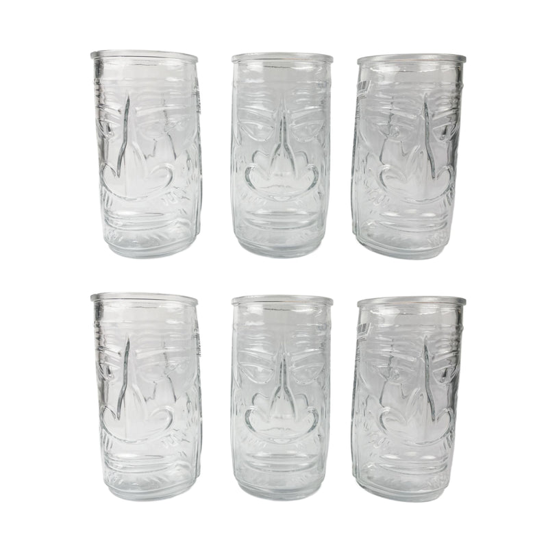 🍹 Vaso Tiky Cocktail Calavera 520 ml – Caja con 6 piezas