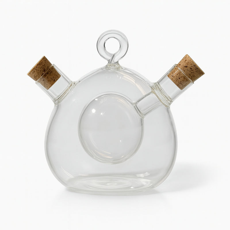 Vinagrera de vidrio borosilicato con corcho Esfera TAV
