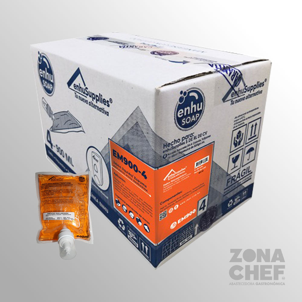 Jabon en espuma Mandarina C/ 4 piezas