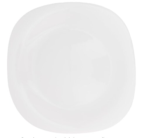 Linea Opal Blanco Plato Cuadrado 22 cm BH