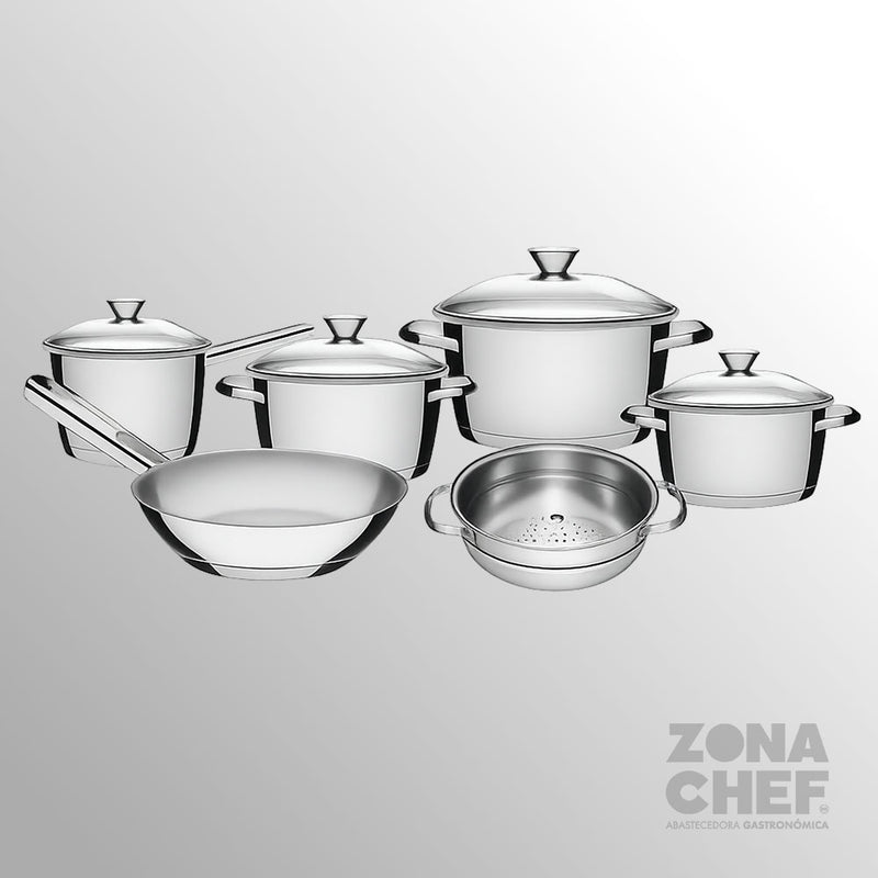 Bateria de cocina 6 piezas 0.6mm