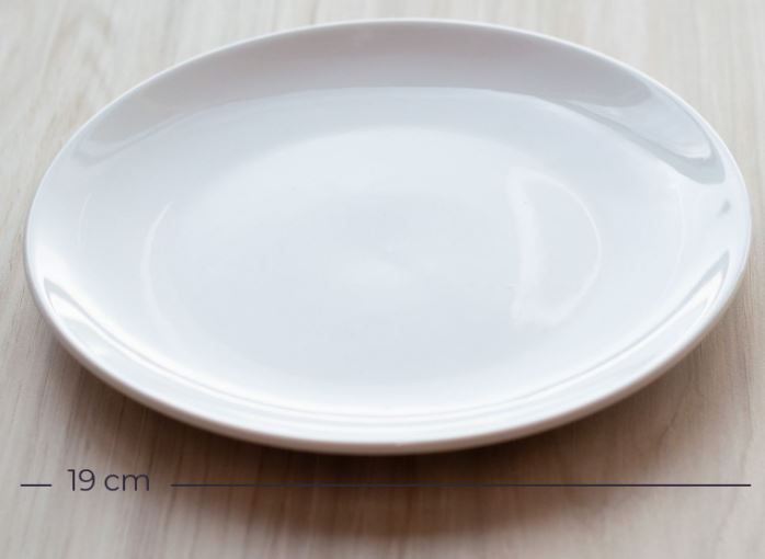 Loza BH Plato Ceramica  trinche 7.5  " BH