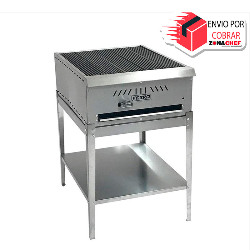 Asador Menor FERRO Linea Comodín Ac. Inox.