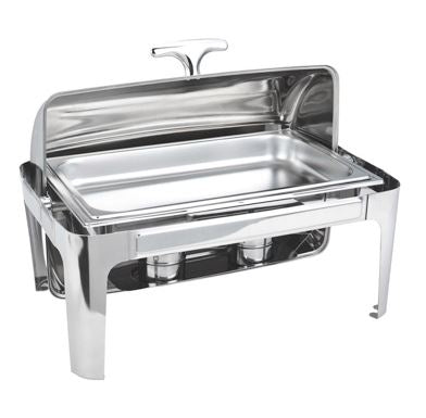 Chafer rectangular, de lujo tapa solida, para buffet