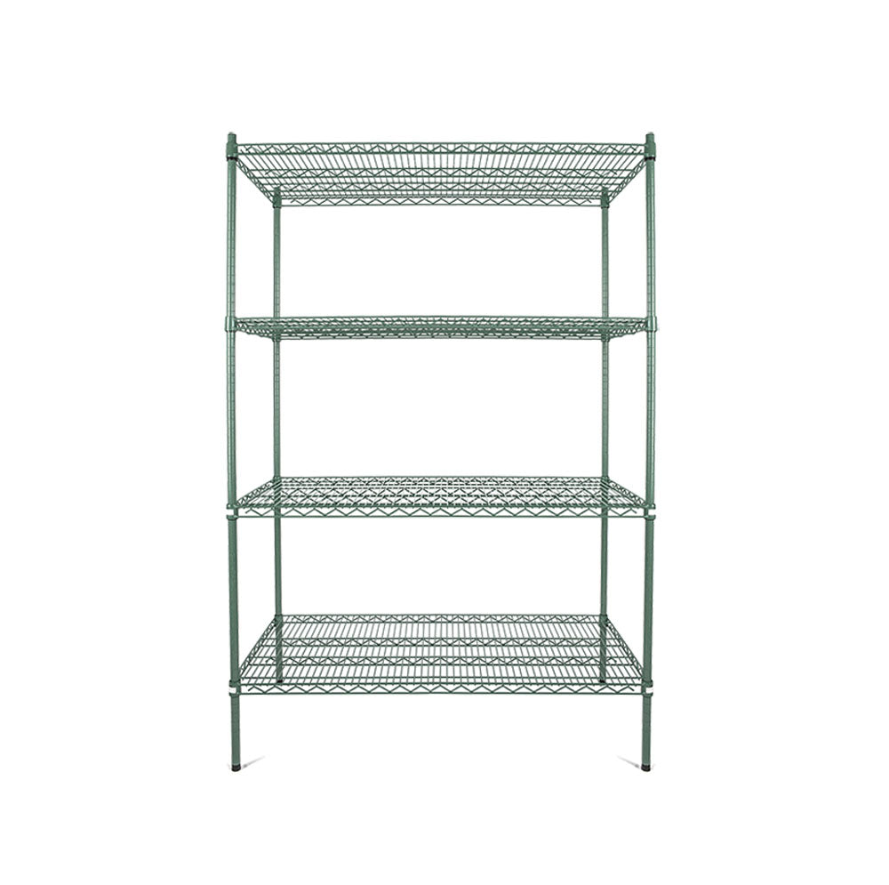 Estante Rack Epoxico de 4 Niveles-4 Regatones 36"x18"x72" CCS