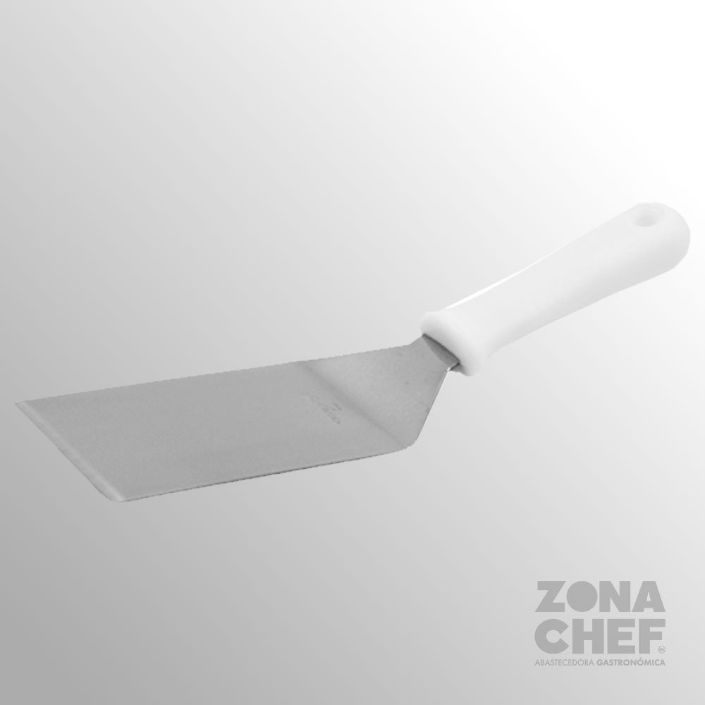 Volteador de Hamburguesa Mango Blanco 5x3" TRV