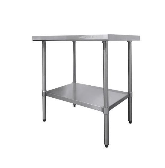 Mesa de Trabajo con Lambrin y Entrepaño Diferentes Medidas International