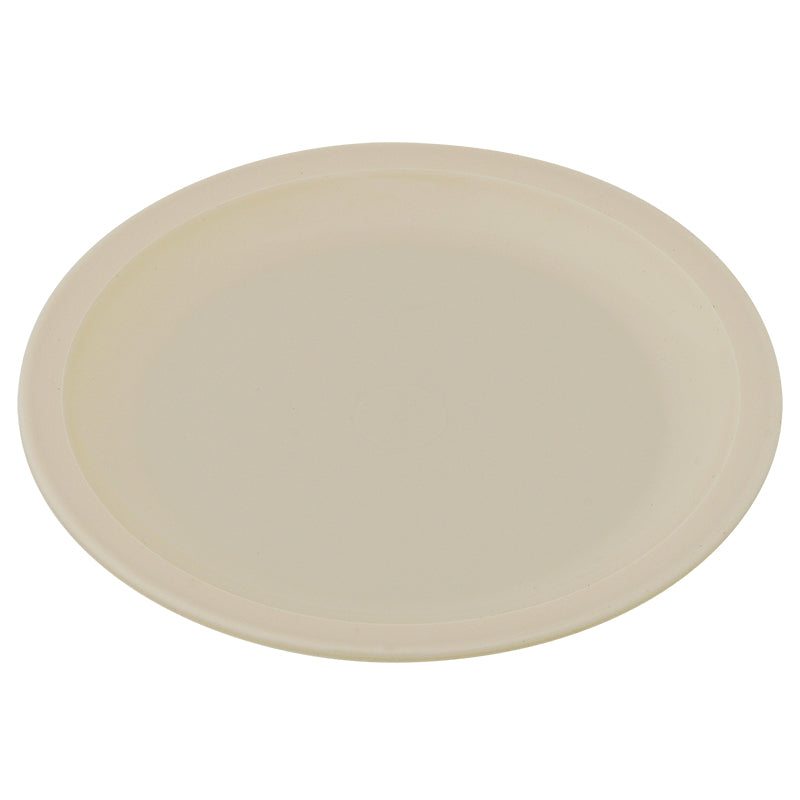 Plato Plano Extra Grande Policarbonato 24.5 cm Blanco Caja con 58 Piezas