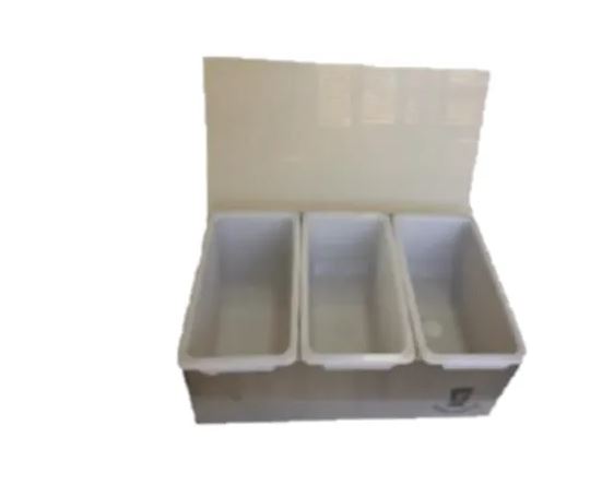 Caja para condimentos 3 compartimientos KF