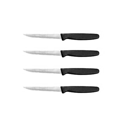 Cuchillo de Mesa Bw Sierra de 4.75" Plastico Negro