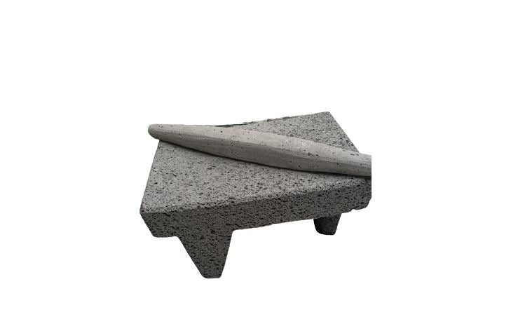 Metate de Piedra Volcanica Artesanal OZNOX