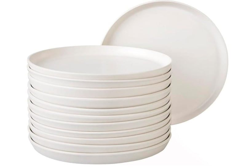 Plato Goumet 26 cm Blanco mate