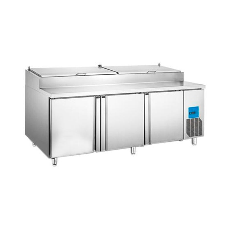 Mesa para Preparacion de Pizzas con 3 puerta 770 lts Mgs