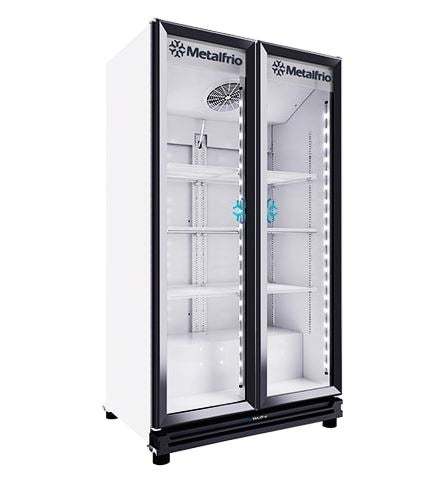 Refrigerador Vertical 2 Puertas Cristal  Metalfrio RB550