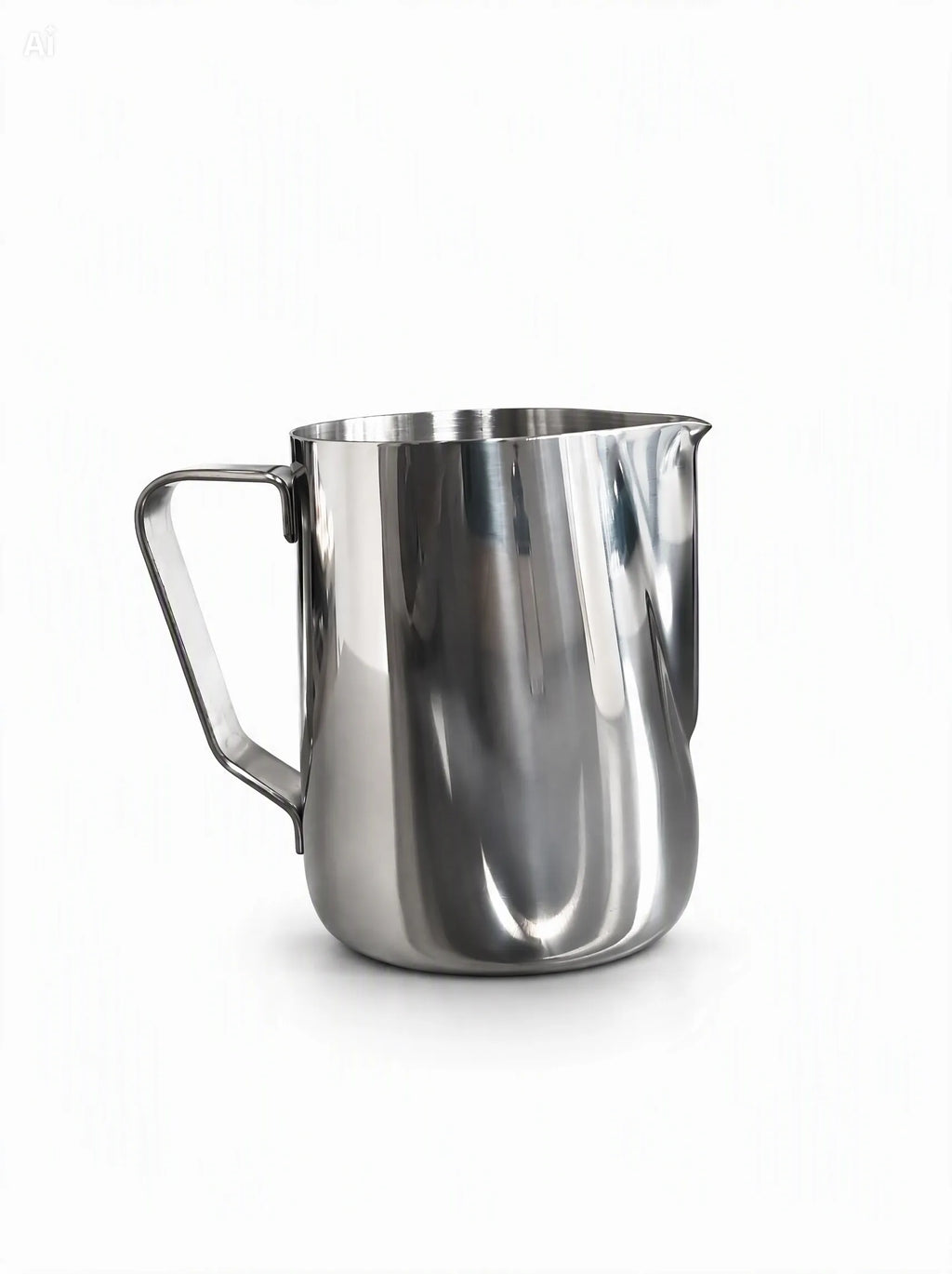 Jarra Lechera Espumadera de 12 oz en Acero Inoxidable