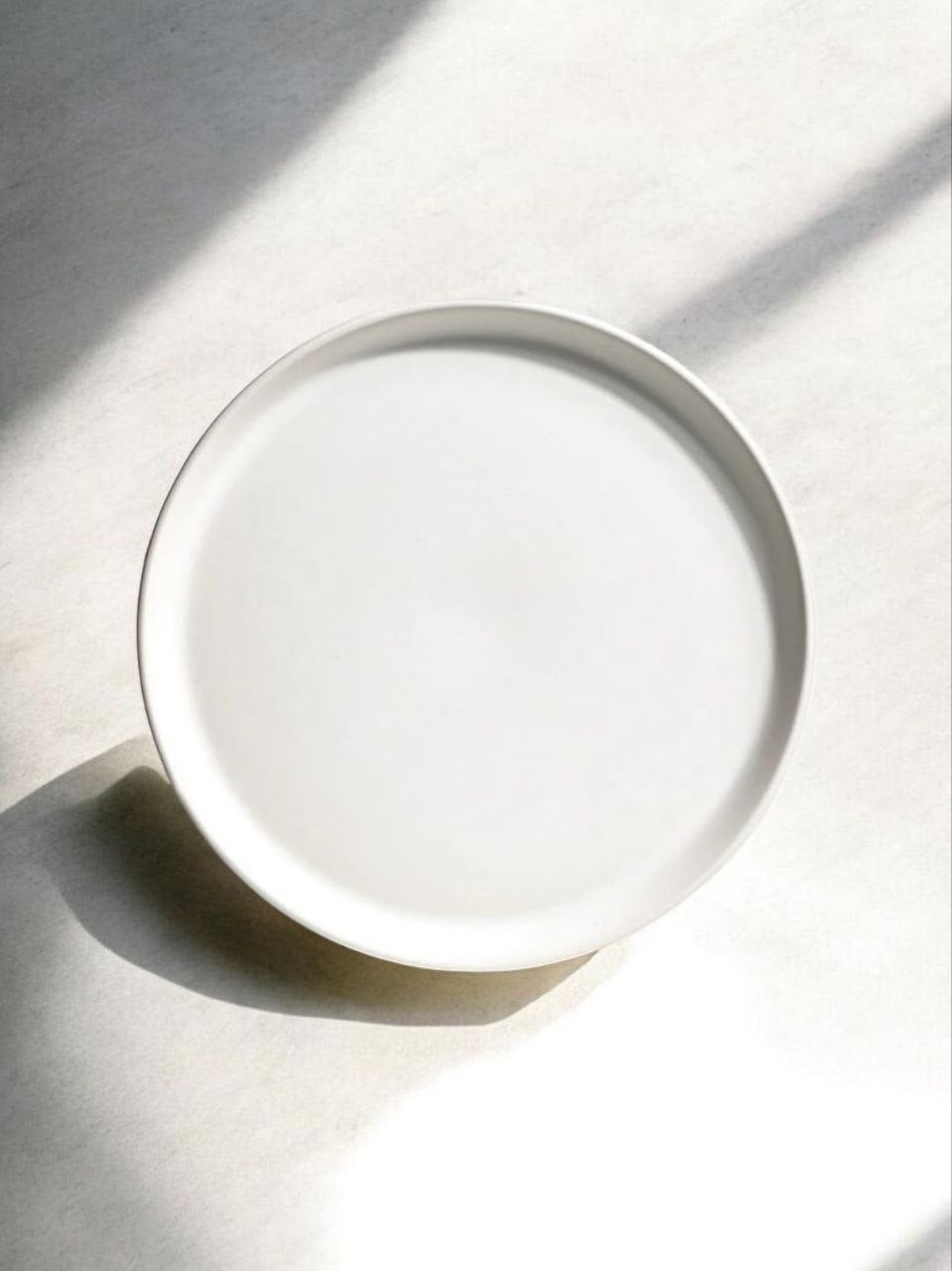 Plato Goumet 26 cm Blanco mate