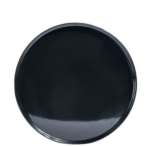 Plato barcelona 20 cm Melamina Negra Brillante