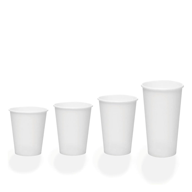 Vaso Biodegradable blanco para bebidas calientes 5 oz c/ 1,000 pzas