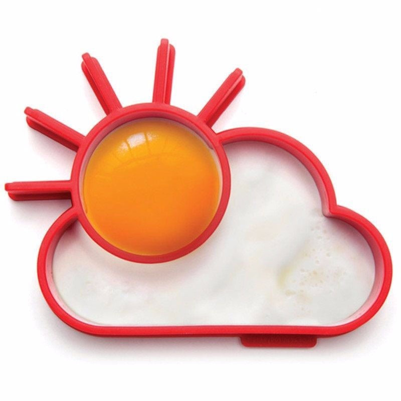 Molde de Silicon para Huevo Forma Sol y Nube