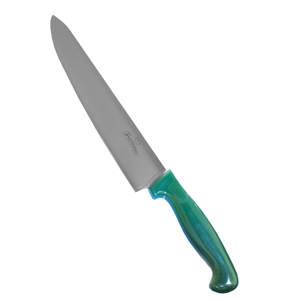 Cuchillo Profesional para Chef Oblicuo de 12" color Verde Trv