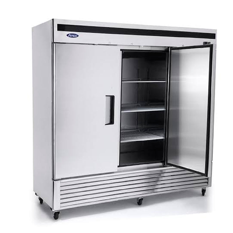 Refrigerador Vertical 67.99 pies MBF8508GR con 3 Puertas Solidas Atosa/Sobrinox