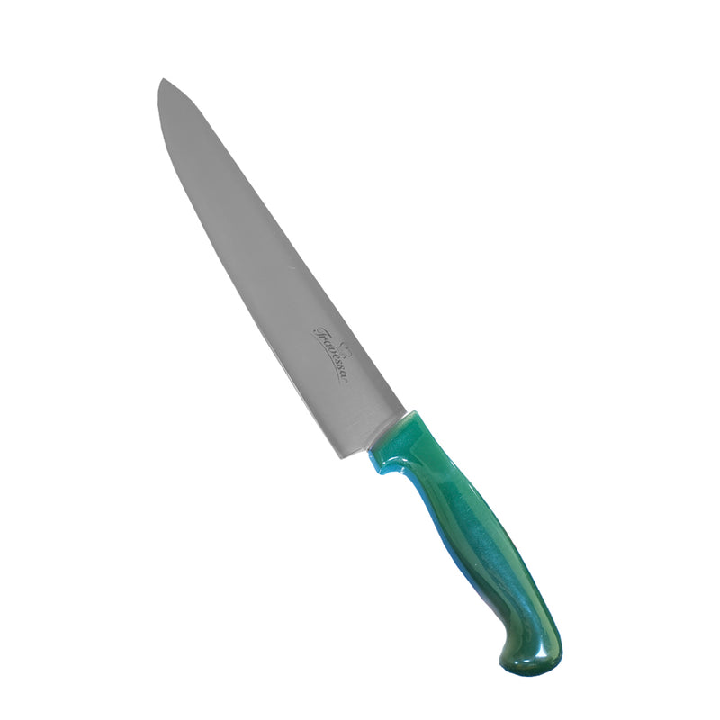 Cuchillo Profesional para Chef Oblicuo de 10" color Verde Trv