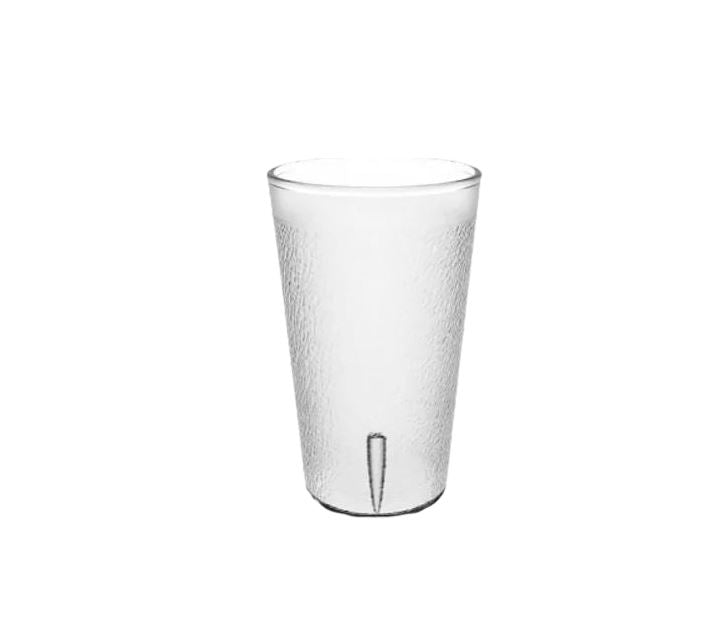 Vaso de plastico san 16 oz Transparente 12 piezas KF