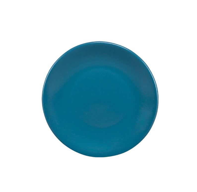 Plato Trinche de 19 cm Regina Semi Matte Azul Chauen CNS Caja C/12 Piezas CNS