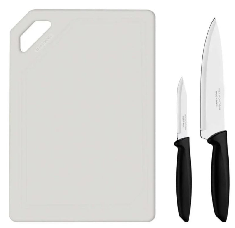 Kit de cuchillos tramontina + Tabla de corte