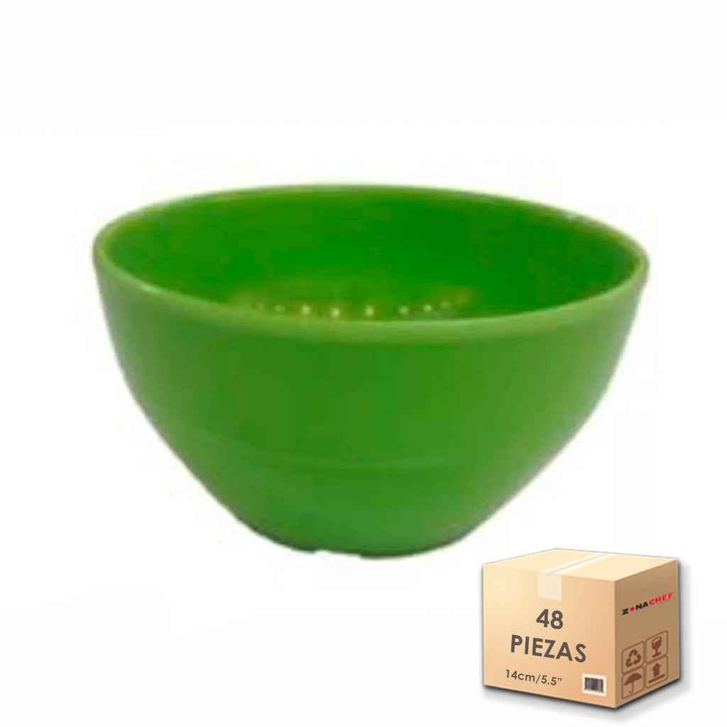 Linea Melamina Institucional Tazon 5.5" Color Verde Caja 48 Piezas Trv