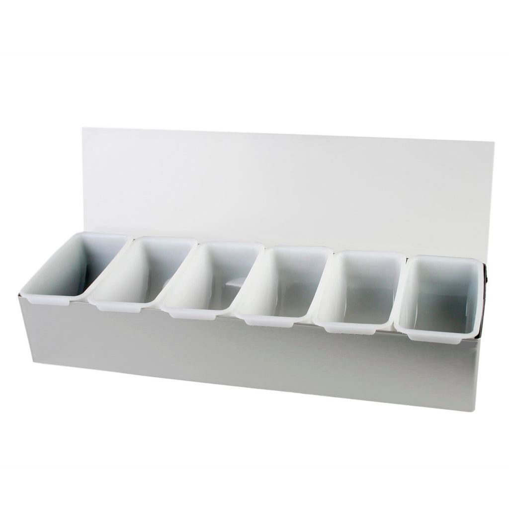 Caja para Condimentos 6 Compartimientos/Insertos Acero Inox BWTH