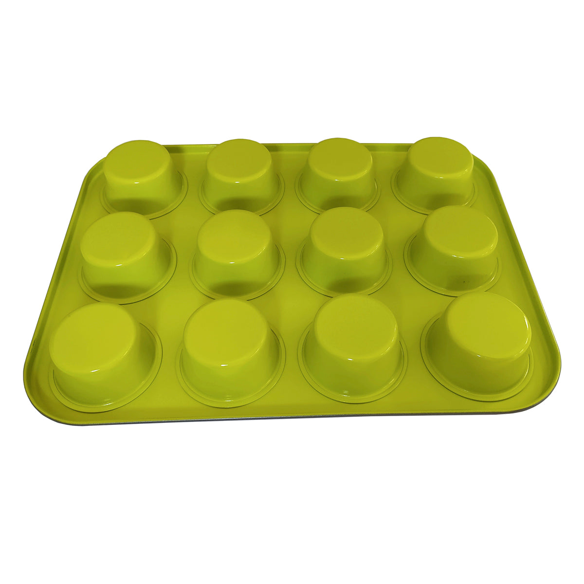 Molde para 12 Muffin Color Verde de 35x26x3 con Antiadherente Trv – ZONA  CHEF