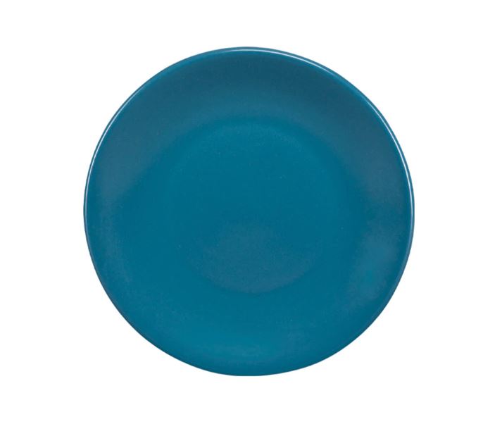 Plato Trinche de 23 cm Regina Semi Mate Azul Chauen CNS Caja C/12 Piezas