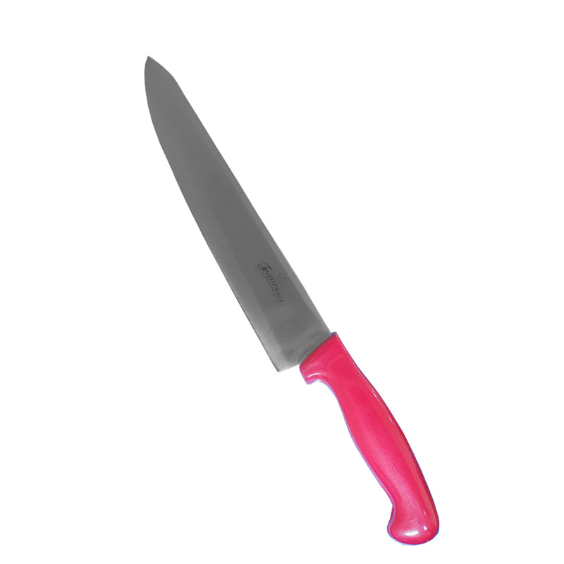 Cuchillo Profesional para Chef Oblicuo de 10" color Rojo Trv