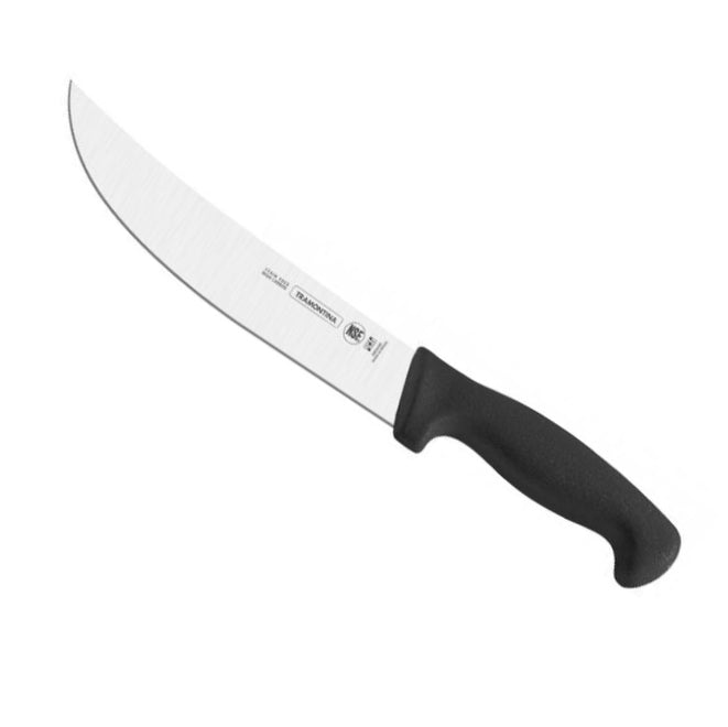 Cuchillo para Carne de 12" Curvo Negro Tramontina